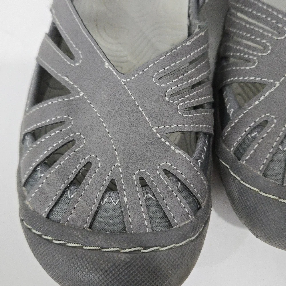 Mary Jane Style Gray Sandals